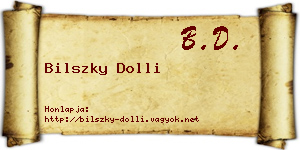 Bilszky Dolli névjegykártya